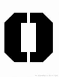 Image result for Letter O Stencil