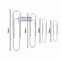 Image result for Paper Clip Size 1