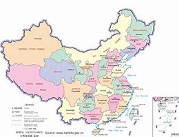 Image result for Map of China with Names