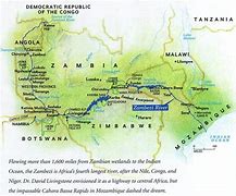 Image result for Zambia Rivers Map of Africa