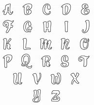 Image result for Cursive Bubble Letters