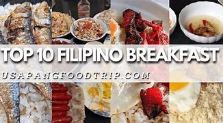 Image result for Filipino Breakfast Menu