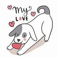 Image result for Valentine Dog Cartoon