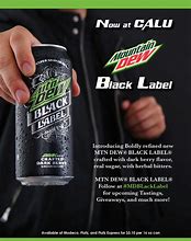 Image result for Mountain Dew Black Label