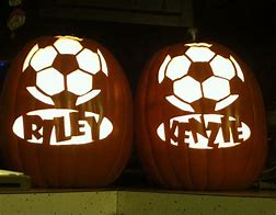 Image result for Soccer Ball Pumpkin Template