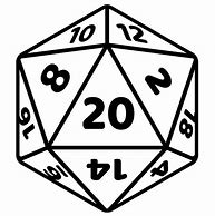 Image result for D20 Dice Clip Art