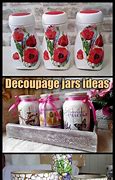 Image result for Decoupage Jars