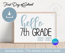 Image result for 7th Grade Sign