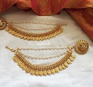 Image result for Gold Ear Chain Design