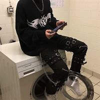 Image result for Goth Boy PFP Sad