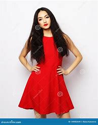 Image result for Young Karen Red Dress