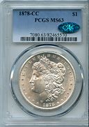 Image result for 1878 CC Morgan Silver Dollar Varieties