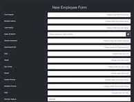 Image result for New Employee Start Form