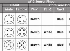 Image result for M12 Connector Diagram