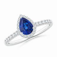 Image result for Pear-Shaped Sapphire Ring