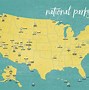 Image result for Map of National Parks Print