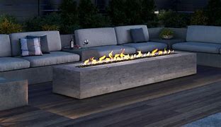 Image result for Long Fire Pit Glass Tables