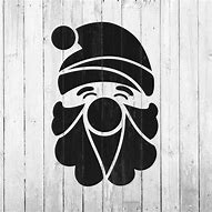 Image result for Santa Face Stencil