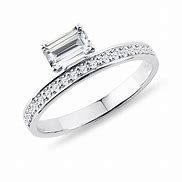 Image result for Moissanite Rings in White Gold