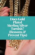 Image result for Does Gold Plated Over Sterling Silver Tarnish