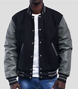 Image result for Varsity Jacket Girls Black Grey