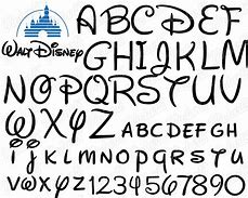 Image result for Disney Print Font