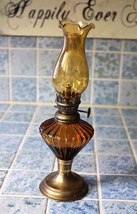 Image result for Amber Glass Oil Lamp