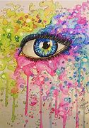 Image result for Rainbow Rain Painting