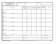 Image result for 4986 DA Form Template