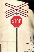 Image result for Railroad Temporary Stop Sign