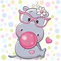 Image result for Vector Illustration Cartoon Hippo