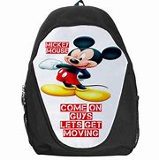 Image result for Backpack Bag Mickey Mouse