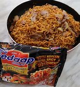 Image result for Korean Spicy Chicken Mie Sedap