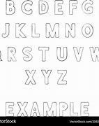 Image result for Outlined Letters