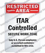 Image result for Printable ITAR Signs