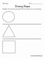 Image result for Drawing Basic Shapes Worksheets