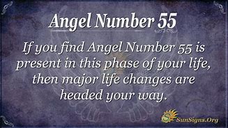 Image result for Angel Number 55