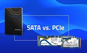 Image result for SATA Vs. PCIe