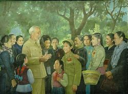 Image result for Hình Ảnh Bác Hồ Và Bộ Đội