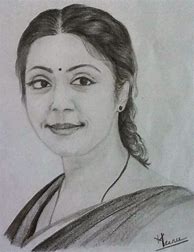 Image result for Tamil Actress Drawing