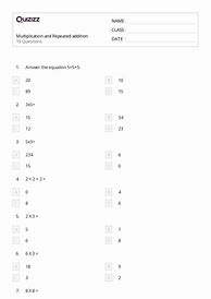 Image result for Repeated Addition Worksheets Grade 4