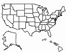 Image result for Outline of USA with States