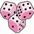 Image result for Pink Dice Clip Art