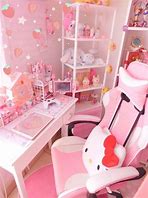 Image result for Pink Hello Kitty Gaming Chair