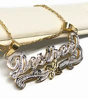 Image result for Custom 14K Gold Name Necklace