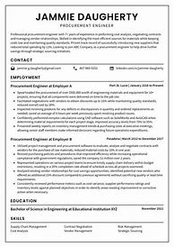 Image result for Procurement Engineer LinkedIn Profile Summary