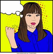 Image result for Pop Art Thought Bubble Girl