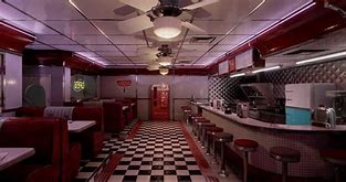 Image result for Early 50s Diner Interior