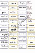 Image result for Art Vocabulary Flashcards