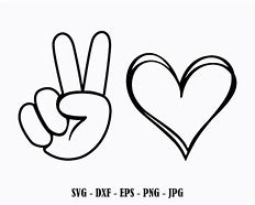 Image result for Peace and Love Sign